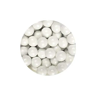 Image of 80g Pearl White Edible 10mm Large Sugar Pearls Balls for Cake Cupcake Sprinkl.