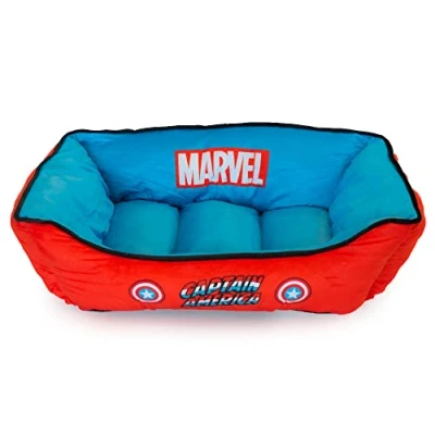 Image of Buckle Down Dog Bed Marvel Captain America Medium