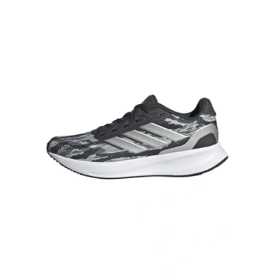 Image of adidas Unisex Kids RUNFALCON 5 Shoes Junior, Silver Pebble/Silver Metallic/Carbon, 3 UK