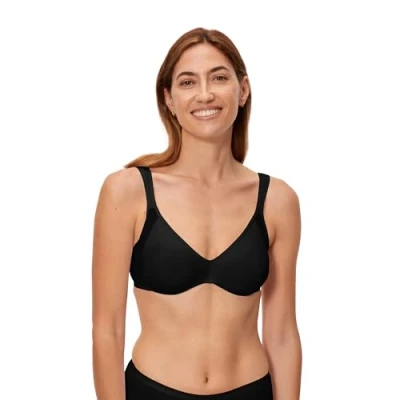 Image of Playtex Bra Woman Expert in Silhouette Minimiser x1, Black, 40DD