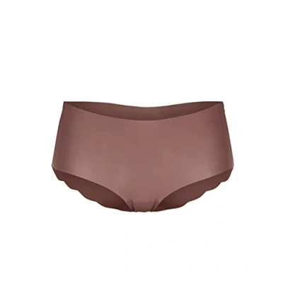 Image of Sloggi Women&#039;s ZERO Microfibre 2.0 H Short 2P Briefs, CACAO, S