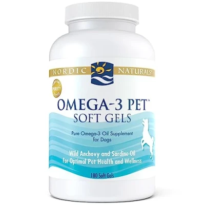 Image of Nordic Naturals, Omega 3 Pet, Fish Oil for Dogs, 180 Softgels, Soy Free, Gluten Non GMO