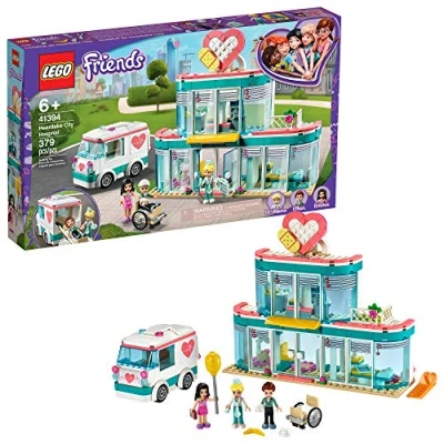 Image of LEGO Friends Heartlake City Hospital 41394 Best Doctor Toy Building Kit, Featuring Character Emma, New 2020 (379 Pieces)