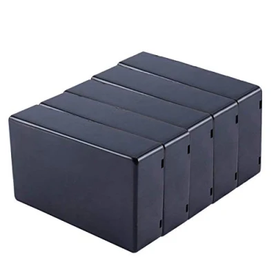 Image of Yosoo 5 Pcs Waterproof Junction Box 100x60x25mm Black Plastic Cover Project Electronic Enclosure Instrument Case DIY Power