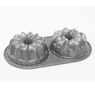 Image of Nordic Ware Bundt Tin Duet Silver 2 Pieces