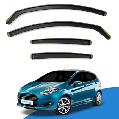 Image of EdgeVisors Wind Deflectors Set Fits: Ford Fiesta MK7 2008 2017 5 Door Hatchback 4pc