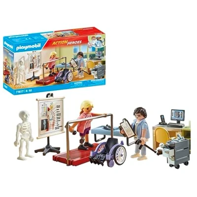 Image of Playmobil 71617 Action Heroes: Orthopedics, caring treatment of patients, made from over 80% recycled and bio based materials, detailed play sets suitable for children ages 4+