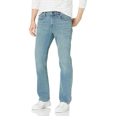 Image of Amazon Essentials Men&#039;s Slim Fit Bootcut Jeans, Light Blue Vintage, 32W / 32L