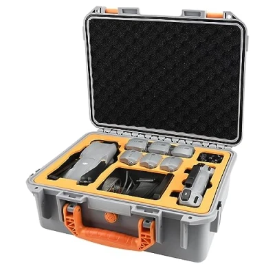 Image of YETEETH Hard Case for DJI Air 3S 3, Waterproof Pressure Resistant Carrying 3 Accessories Fits Latest RC 2/RC N2/RC N3 (Grey)