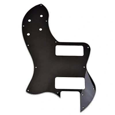 Image of Alnicov Telecaster Thinline Pickguard P90 Modern Player Deluxe Tele Black