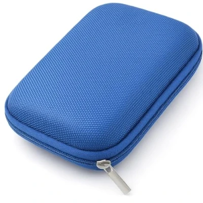 Image of Protective Carrying Case for 2.5&quot; Portable External Hard Disk Drive/SSD Western Digital/WD/Seagate/Sandisk/Toshiba/Samsung/LaCie Space Memory Cards and USB cable Detachable Hand Strap