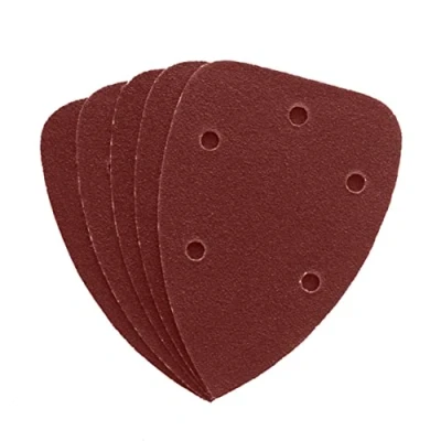 Image of Dekton 5PC Hook and Loop Sanding Sheets 140mm/Extra Coarse 40 Grit Ideal for Sheet Sanders Multi Surface Use on Wood, Metal, Plaster, Plastics &amp; Paint Heavy Duty Performance