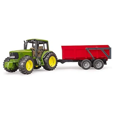 Image of Bruder John Deere 6920 with tipping trailer 1:16 Toys