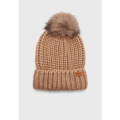 Image of Barbour Saltburn Beanie Beanie, Women&#039;s, Size: One Size, Mink