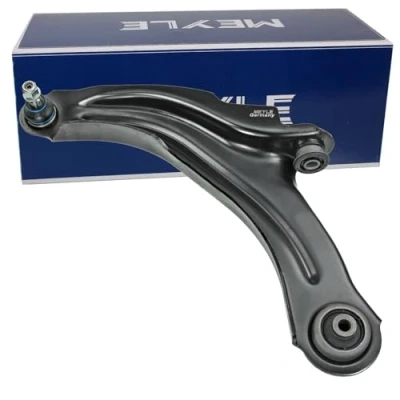 Image of 545050794R, 545058191R Suspension Arm MEYLE 16 050 0059 ORIGINAL Quality with rubber mount, ball joint Front Axle Left Control Sheet Steel