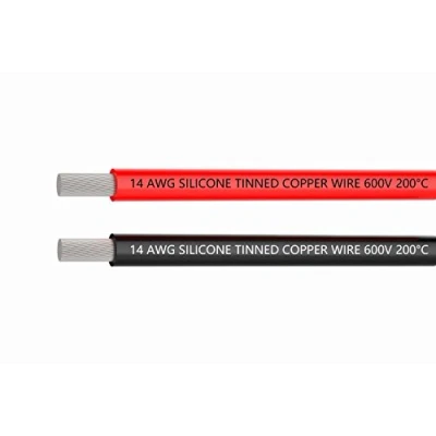 Image of TUOFENG 2.0mm²Electrical Cable, 14 AWG Silicone Wire Hook Up Cable 3 m [1.5 Black and 1.5 Red] Soft Flexible 400 Strands 0.08 mm of Tinned Copper High Temperature Resistance