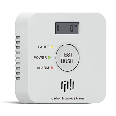 Image of Ruan 10 year life carbon monoxide detector,LCD display and silent test key compliant Passed the EN50291 standard battery alarm