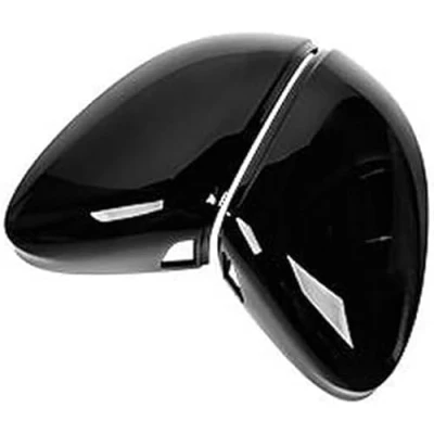 Image of zjxhnb Car Wing Mirror Covers Cap For Golf 8 MK8 GTI GTD R 2020 2022, Rear View Side Replacement Caps Rearview Shells Housing,withHole Schwarz