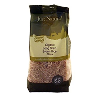 Image of Just Natural Organic Long Grain Brown Rice 500g