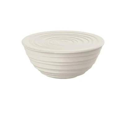 Image of Guzzini Tierra, M Bowl with Lid Milk White, Ø 18xh7,8 cm 1090 cc 175003156