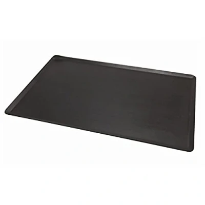 Image of Genware NEV BS BI640 Baking Sheet, Iron, 60 cm x 40 cm, Black