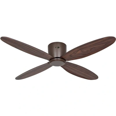Image of CasaFan Smart ceiling fan Eco Plano II, Ø 132 cm, walnut, DC