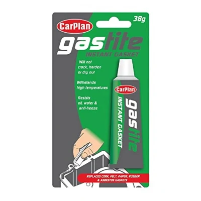 Image of CarPlan Gastite Instant Gasket Sealant Replaces Pre Formed Cork, Felt, Paper, Rubber and Asbestos Gaskets, 38 g