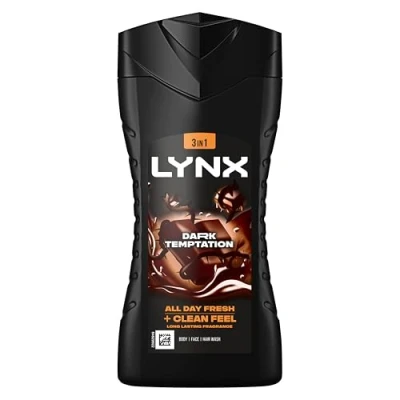 Image of Lynx Dark Temptation Shower Gel 12 hours of irresistible smell 6x 225 ml