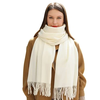 Image of MASADA Ladies Winter Scarf warm and soft XXL 200 x 70 cm Cream