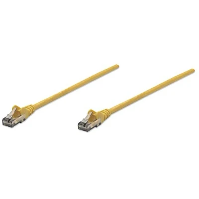 Image of Intellinet Network Patch Cable, Cat6, 10m, Yellow, CCA, U/UTP, PVC, RJ45, Gold Plated Contacts, Snagless, Booted, Polybag