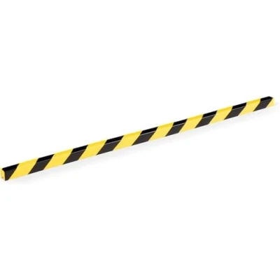 Image of Durable Edge Protection Profile E8 Self Adhesive Strip Has a Length of 1 Metre Pack 5 Yellow or Black