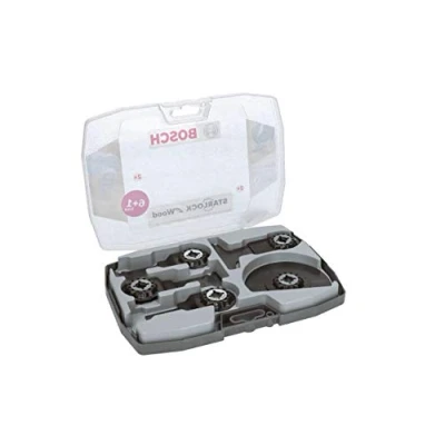 Image of Bosch Professional 7 piece Starlock Plunge Cutting Blade/Segment Saw Blade Set (wood and metal, Accessories: Multi functional tool)