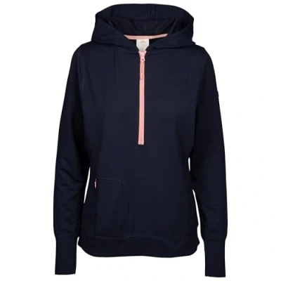 Image of Trespass Womens Hoodie Long Sleeve Hooded with 1/2 Zip and Thumb Holes Zia