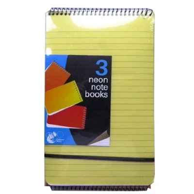 Image of Neon Notebooks Pack of 3 Size 210mm X 128mm