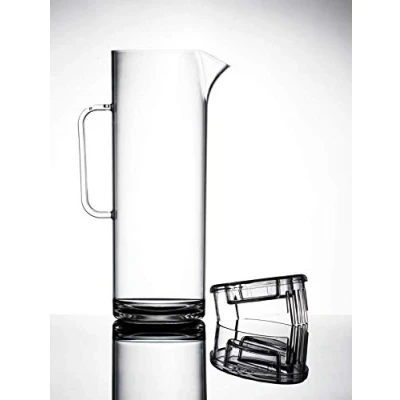 Image of Virtually Unbreakable Polycarbonate Jugs Elite 1.7 Litre (3pint) Tall Jug Pack of 2