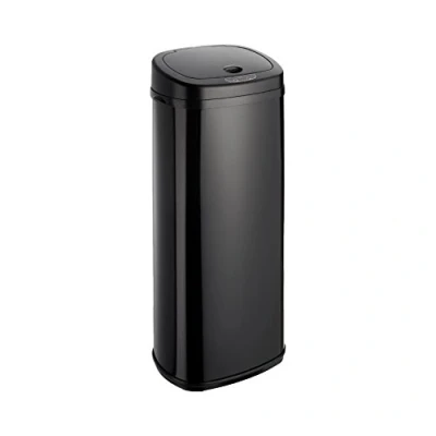 Image of Dihl 50L Black Kitchen Bin with Motion Sensor Lid, Automatic Manual Override, Battery Operated, Hygienic Waste Disposal, 50 Litre, Onyx Lid