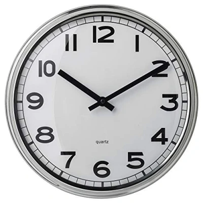 Image of IKEA.. Wall Clock, Stainless Steel