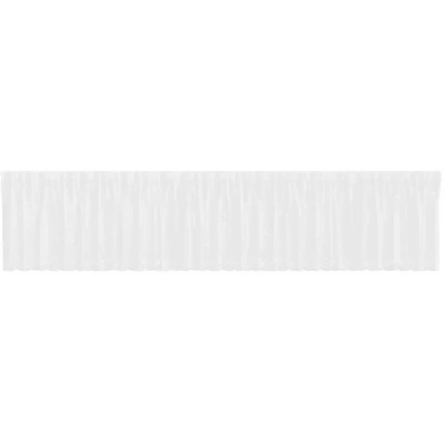 Image of Lace Curtain with Curtains Floral White 750 x 80 cm Polyester vidaXL