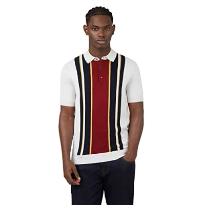 Image of Ben Sherman Mens Ivory Knitwear
