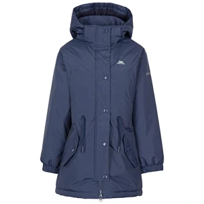 Image of Trespass Girls Waterproof Jacket Padded Longer Length Detachable Hood Better
