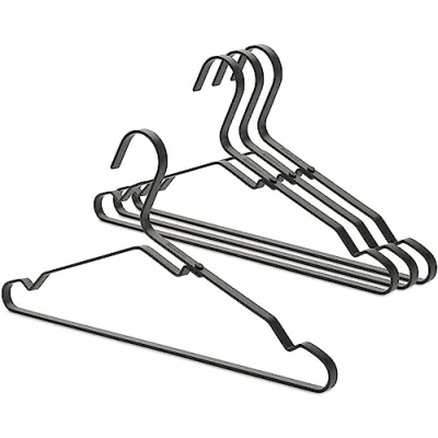 Image of Brabantia 118647 Clothes Hangers, Aluminium, Black, Medium