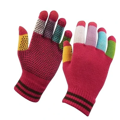 Image of Dublin Magic Pimple Grip Riding Gloves Pink/Multi