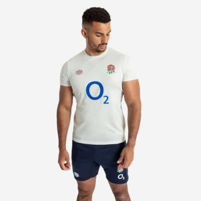 Image of 2023 2024 England Rugby Warm Up Jersey (Foggy Dew), XL 44 46&quot; Chest