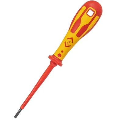 Image of C.K Dextro Slotted Parallel Flat Head VDE Insulated Screwdriver 4.0X100mm