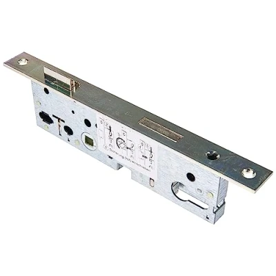 Image of ABUS ESR PZ LR Z 40 92 24 61752 tubular frame door mortise lock, silver, 23.5 x 8.4 2.4 cm