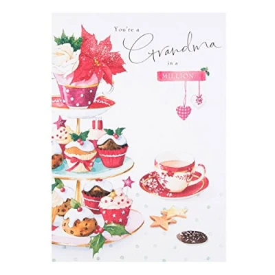 Image of Hallmark Grandma Christmas Card &#039;One In A Million&#039; Medium