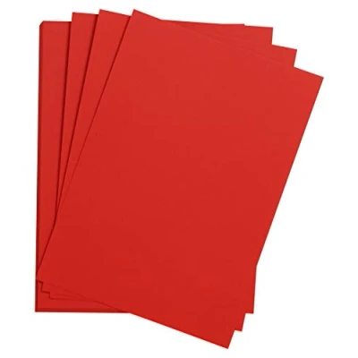 Image of Clairefontaine Ref 90774C Etival Coloured Grained Drawing Paper (Pack of 25 Sheets) A3 (42 x 29.7cm) 160gsm Cellulose Art Poppy Acid Free, pH Neutral