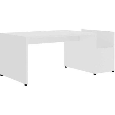 Image of vidaXL Coffee Table White 90x45x35 cm Engineered Wood