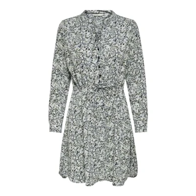 Image of ONLY Women&#039;s ONLCORY L/S V Neck Tunic WVN NOOS Dress, Night Sky/AOP: Abigale Flower, XS