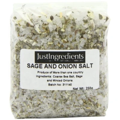 Image of JustIngredients Essentials Sage and Onion Salt, 250 g Pack of 5
